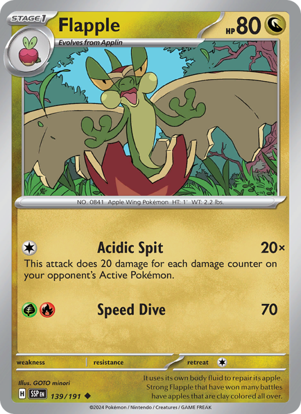 Flapple (139/191) Reverse Holo card image