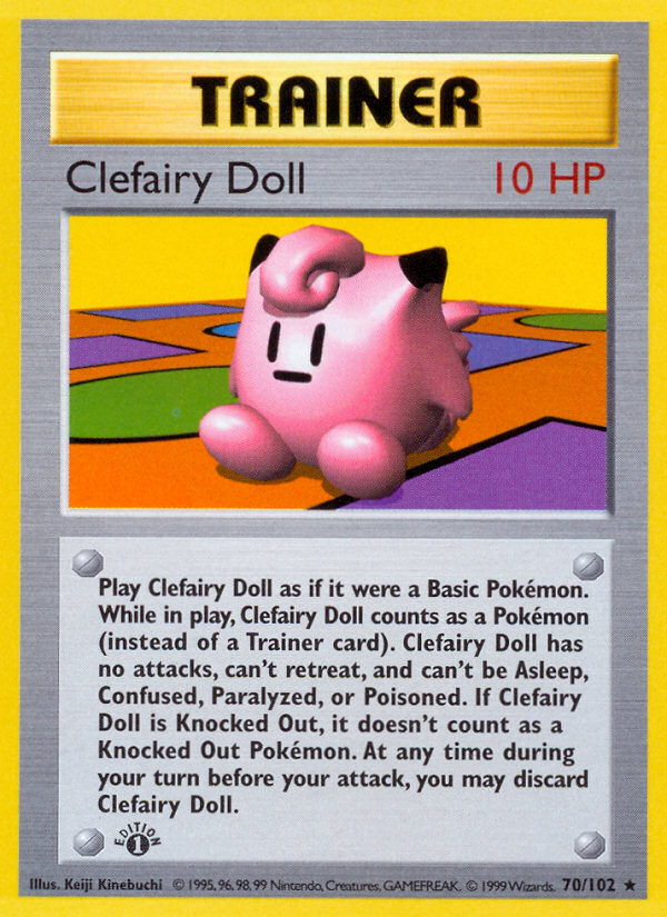 Clefairy Doll (070/102) Reverse Holo card image