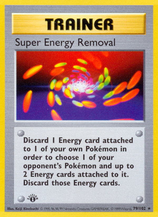 Super Energy Removal (079/102) Reverse Holo card image