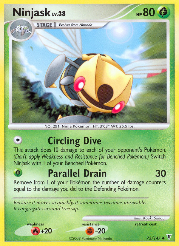 Ninjask (073/147) Reverse Holo card image