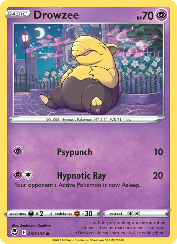 Drowzee (060/195) Reverse Holo card image