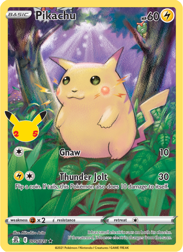 Pikachu (005/25) Holographic card image