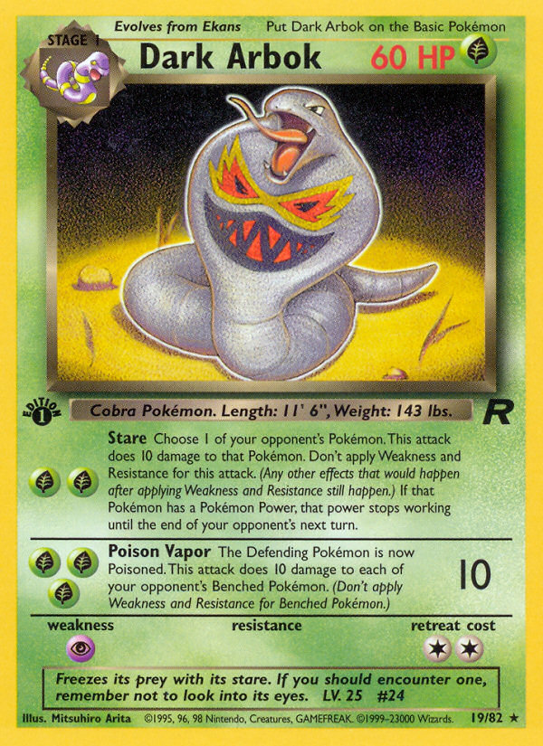 Dark Arbok (019/82) Promo card image