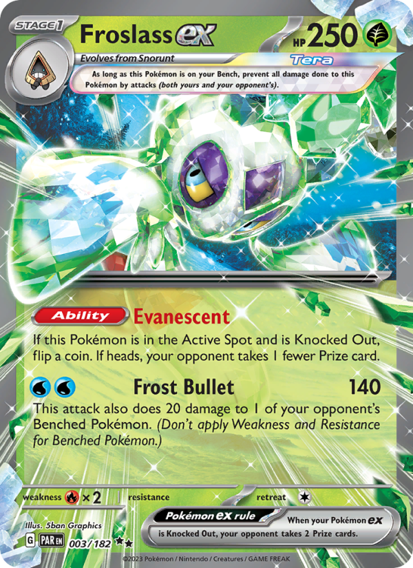 Froslass ex (003/182) Holographic card image