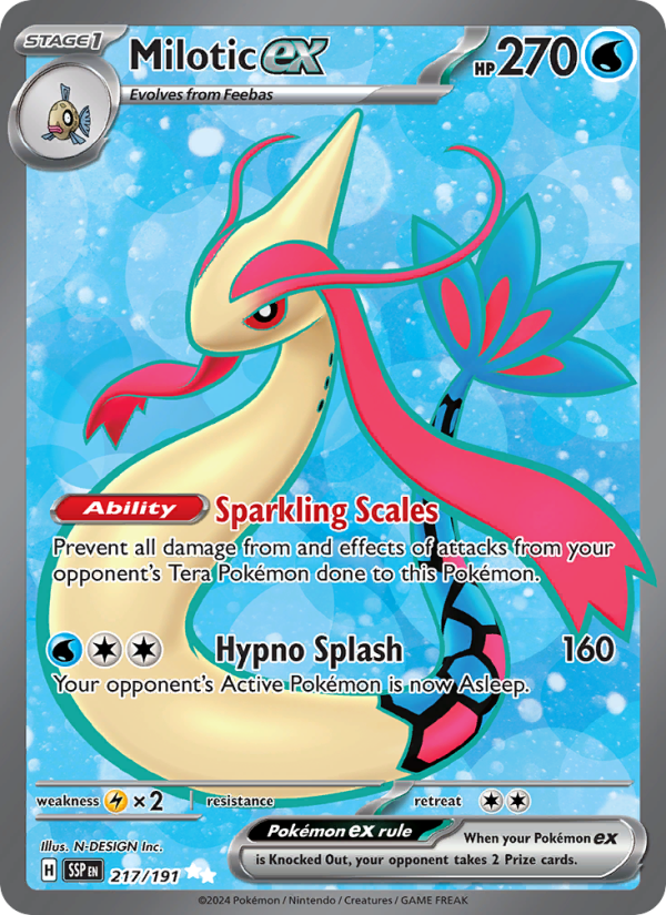 Milotic ex (217/191) Holographic card image
