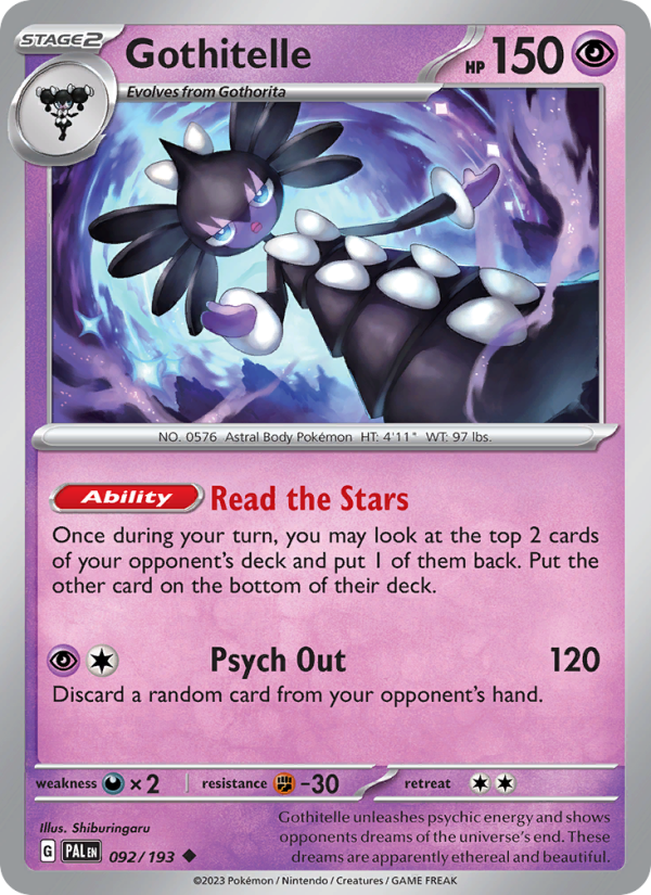 Gothitelle (092/193) Reverse Holo card image