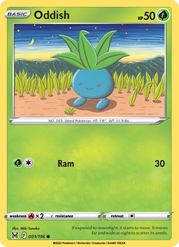 Oddish (001/196) Reverse Holo card image