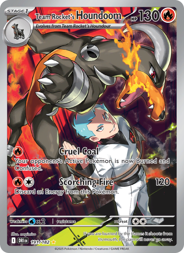 Team Rocket's Houndoom (191/182) Reverse Holo card image