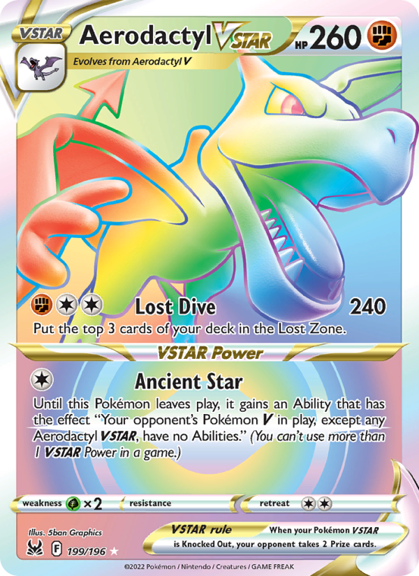 Aerodactyl VSTAR (199/196) Holographic card image