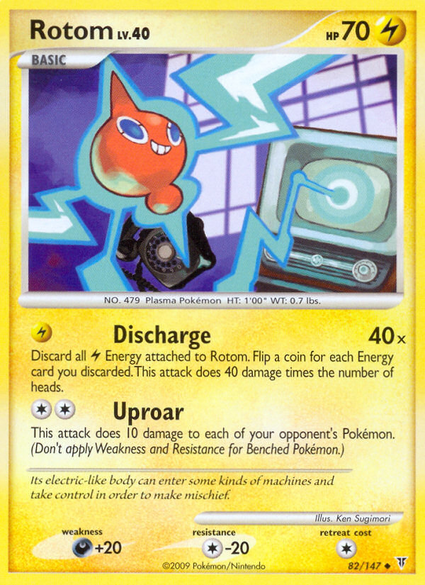 Rotom (082/147) Reverse Holo card image