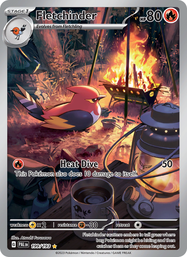 Fletchinder (199/193) Holographic card image