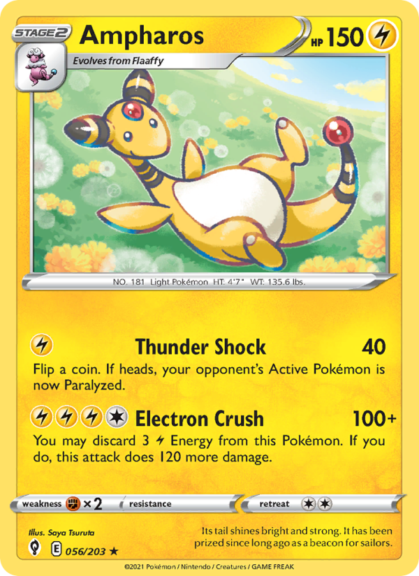 Ampharos (056/203) Reverse Holo card image