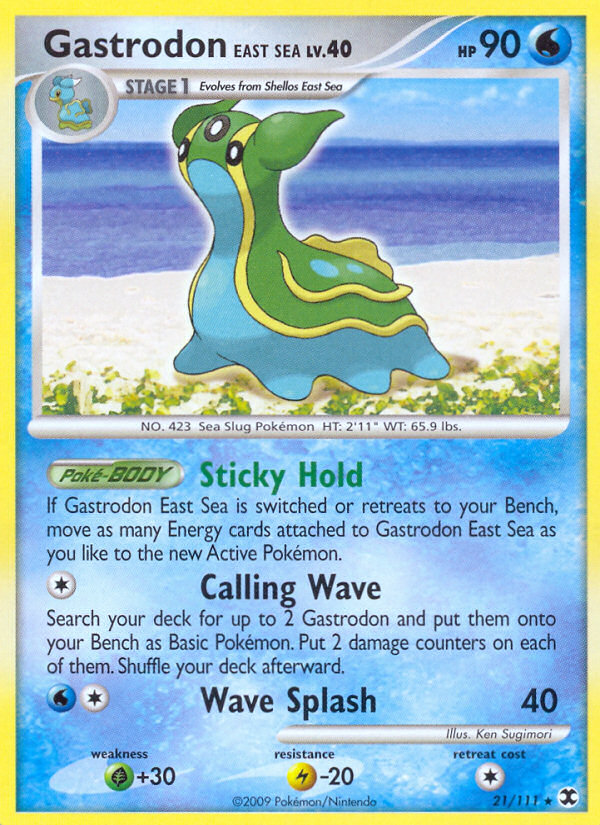 Gastrodon East Sea (021/111) Reverse Holo card image