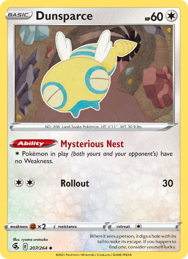 Dunsparce (207/264) Reverse Holo card image