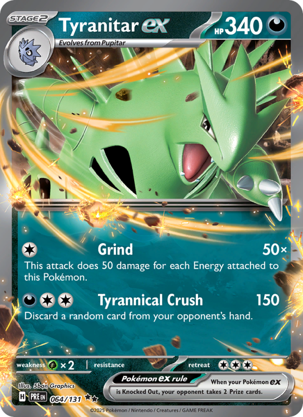 Tyranitar ex (064/131) Reverse Holo card image