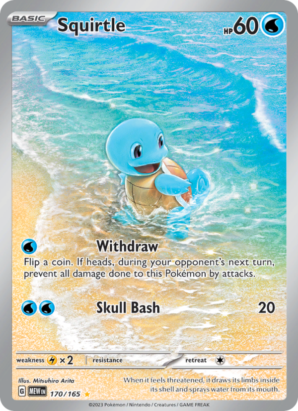 Squirtle (170/165) Holographic card image