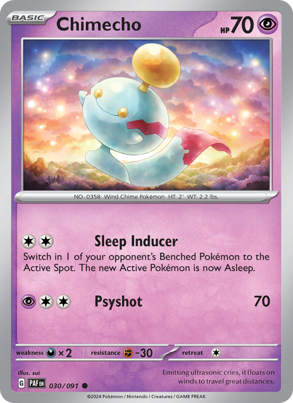 Chimecho (030/91) Reverse Holo card image