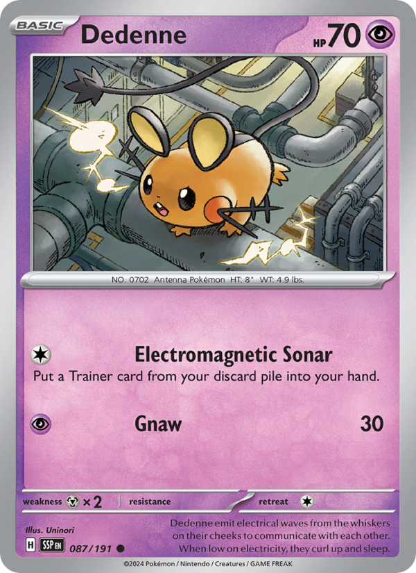 Dedenne (087/191) Reverse Holo card image