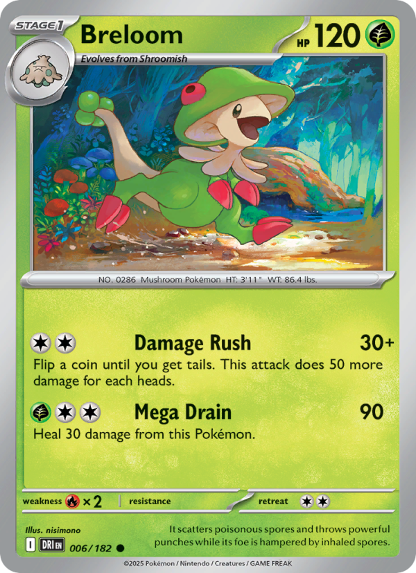 Breloom (006/182) Reverse Holo card image