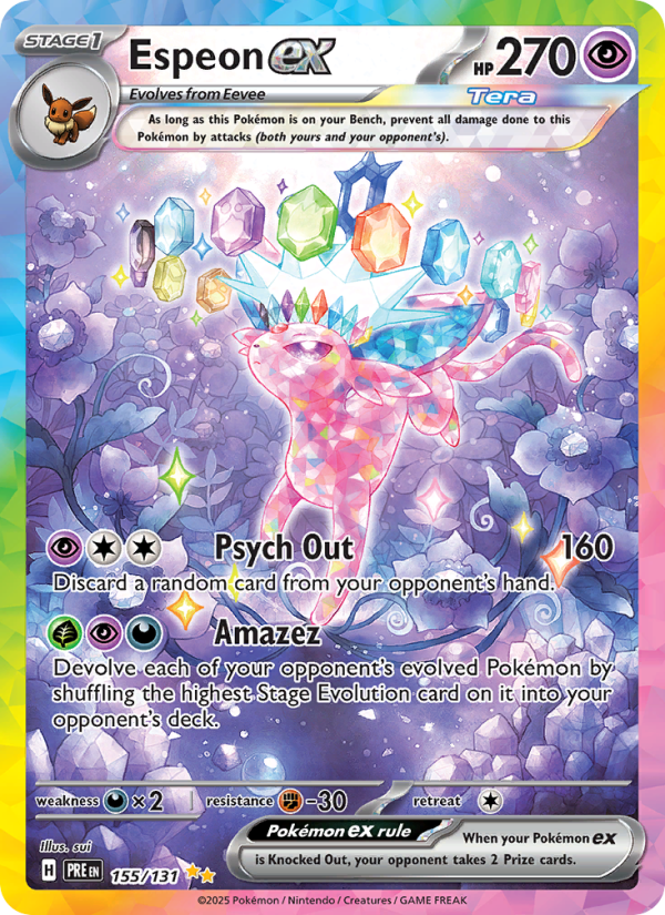 Espeon ex (155/131) Reverse Holo card image