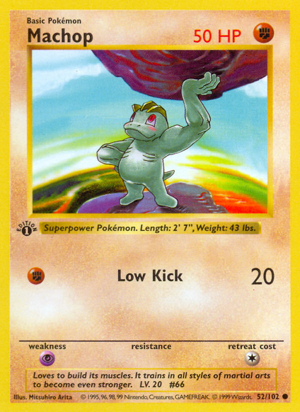 Machop (052/102) Reverse Holo card image