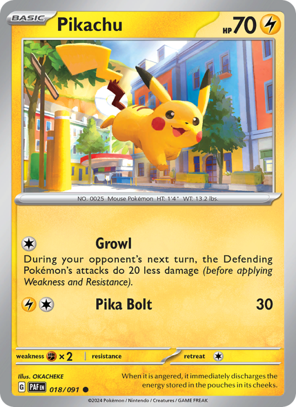 Pikachu (018/91) Reverse Holo card image