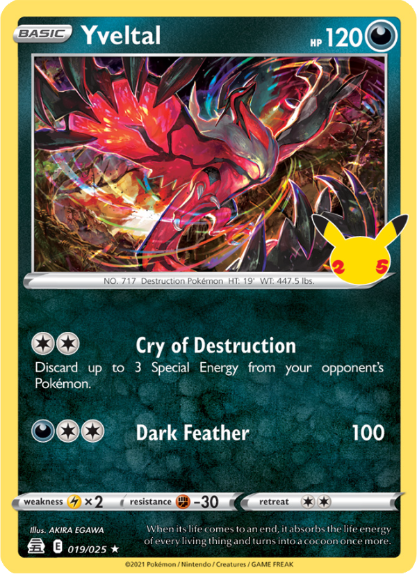 Yveltal (019/25) Holographic card image