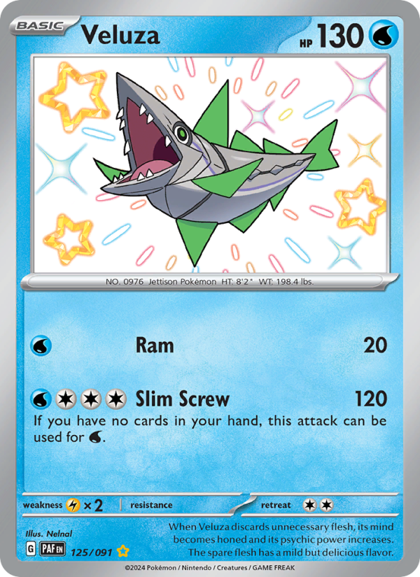 Veluza (125/91) Holographic card image