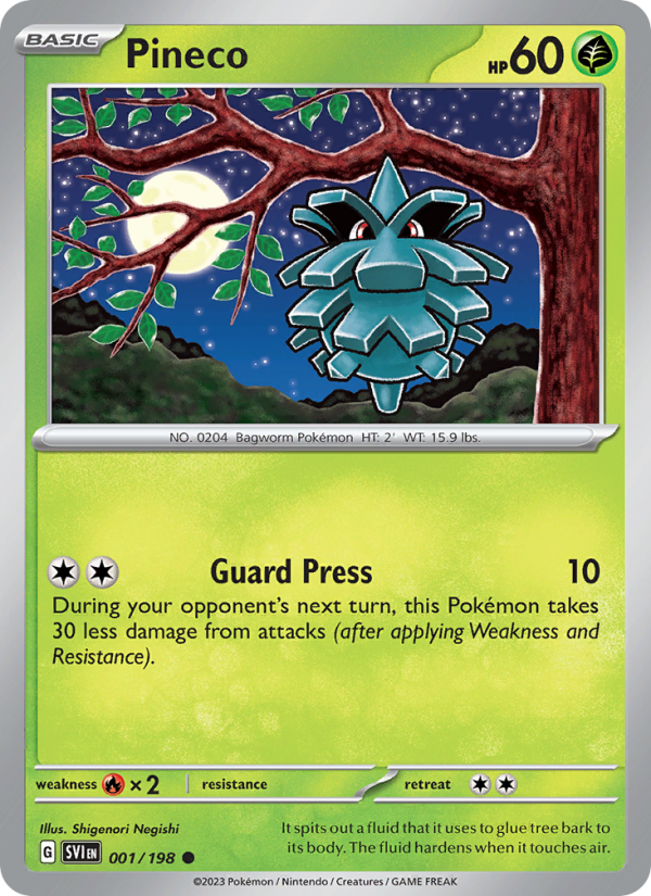 Pineco (001/198) Reverse Holo card image