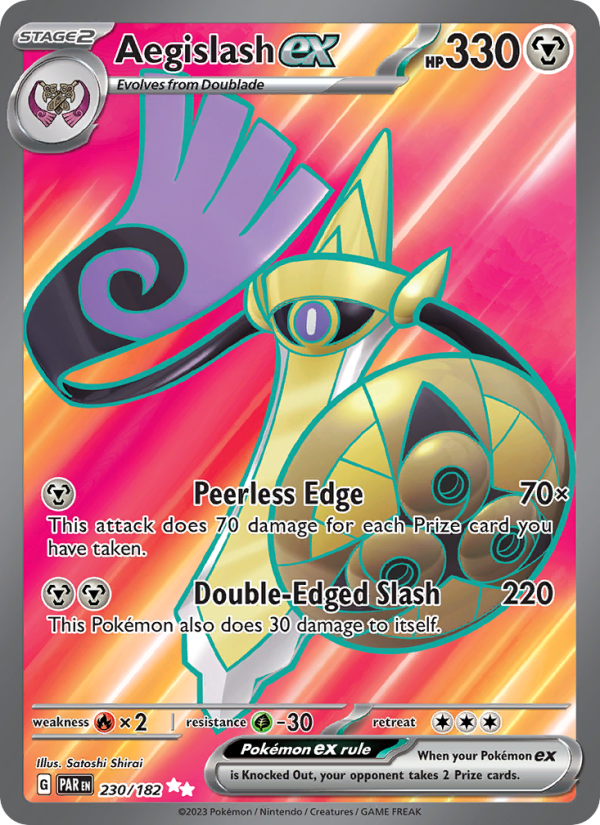 Aegislash ex (230/182) Holographic card image