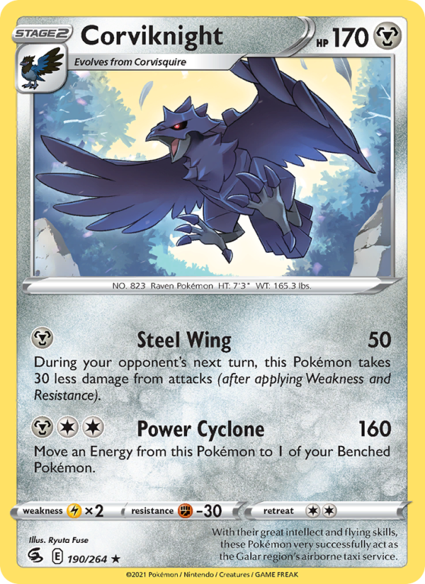 Corviknight (190/264) Reverse Holo card image