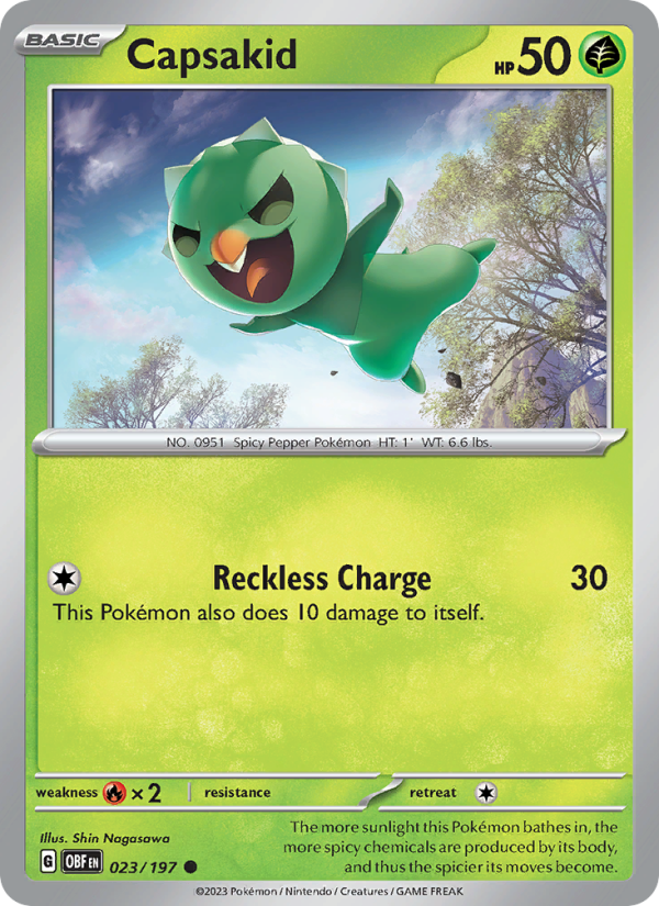 Capsakid (023/197) Reverse Holo card image