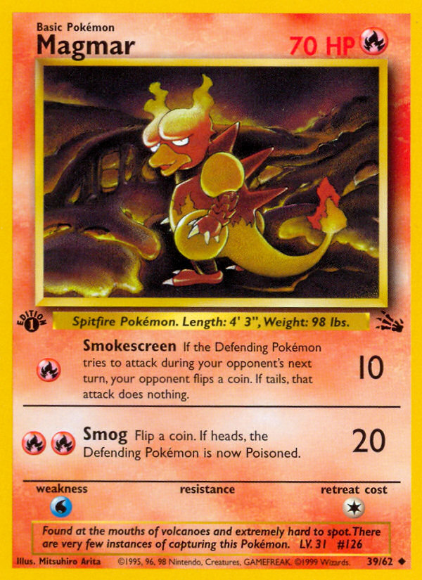Magmar (039/62) Reverse Holo card image
