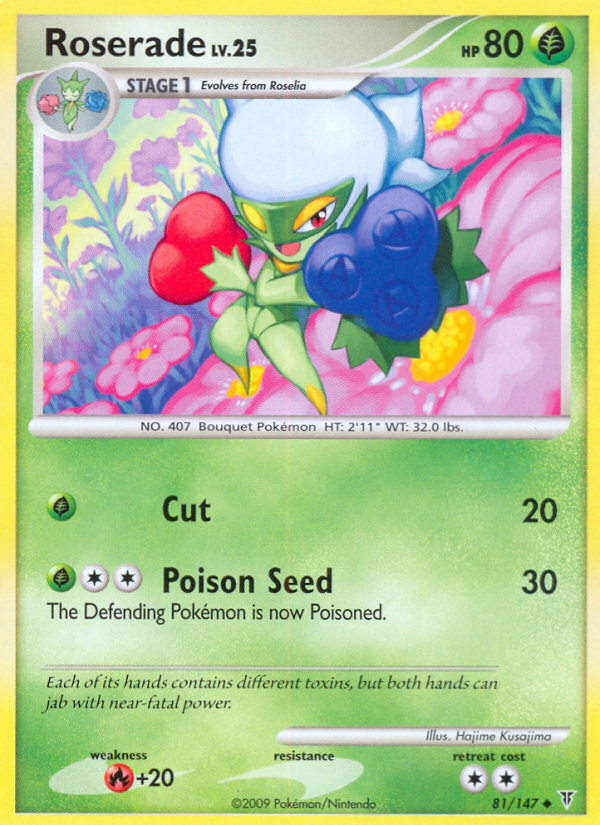 Roserade (081/147) Reverse Holo card image