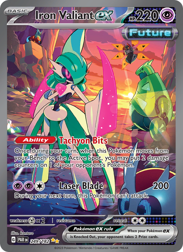 Iron Valiant ex (249/182) Holographic card image