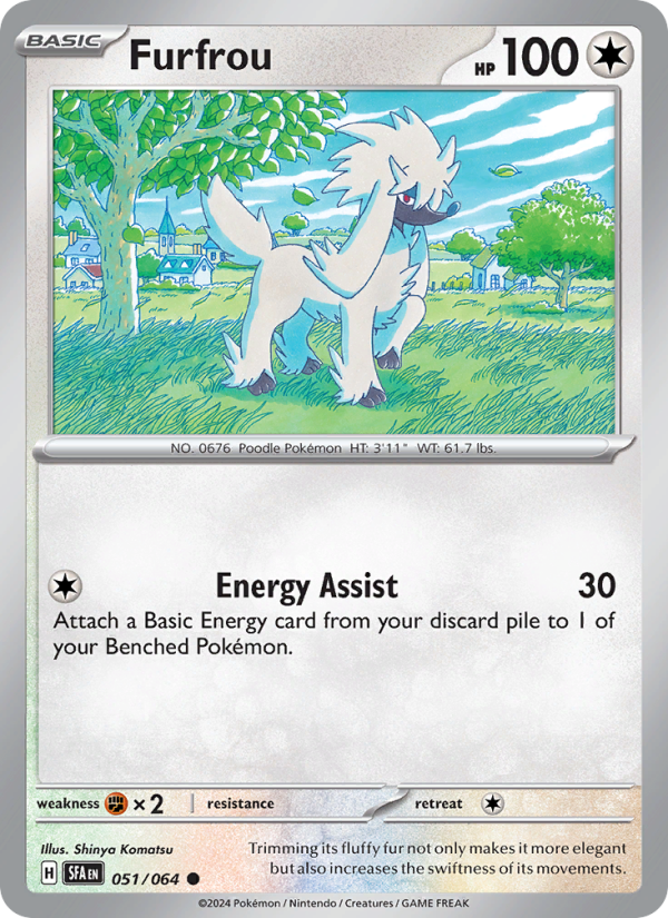 Furfrou (051/64) Reverse Holo card image