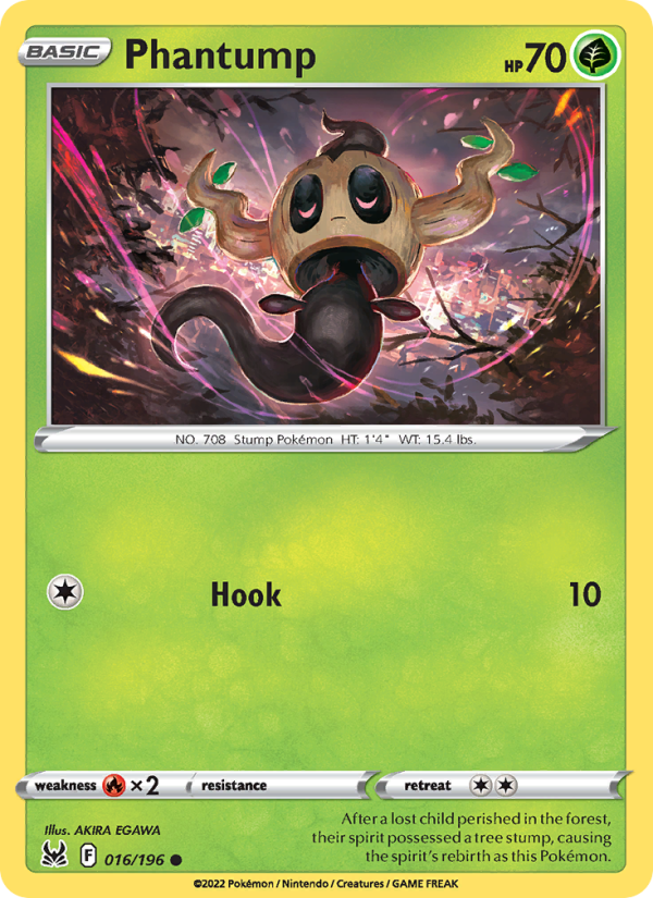 Phantump (016/196) Reverse Holo card image