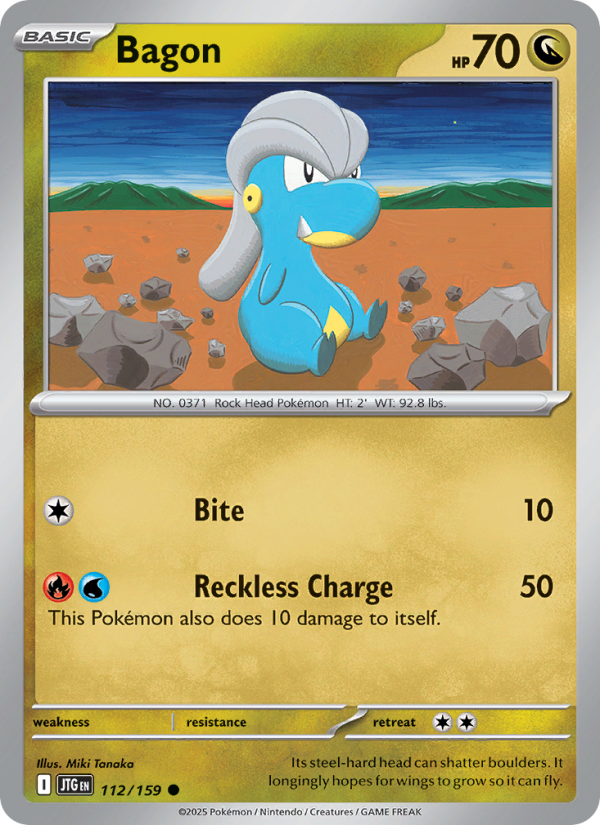 Bagon (112/159) Reverse Holo card image