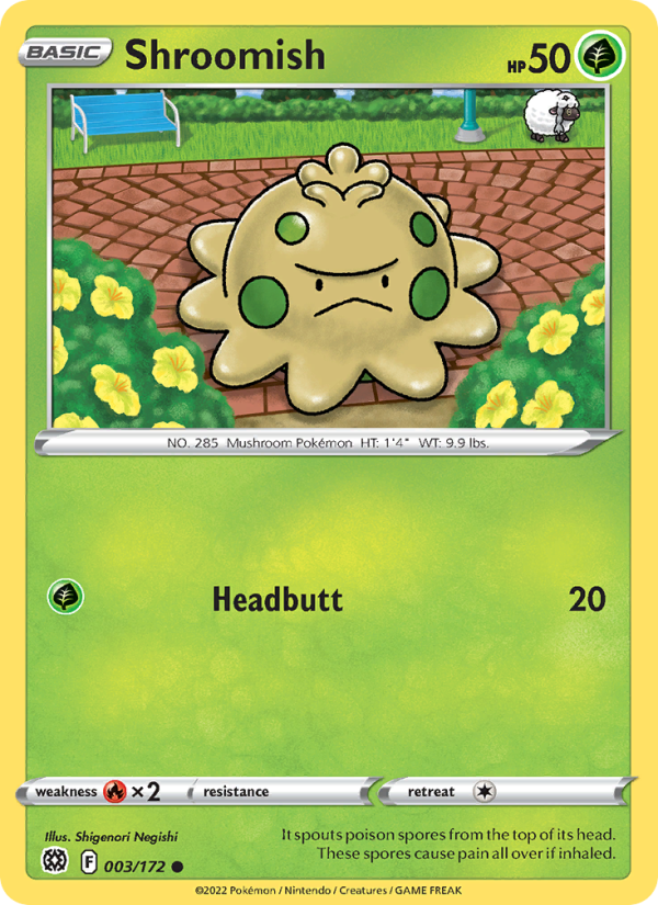 Shroomish (003/172) Reverse Holo card image