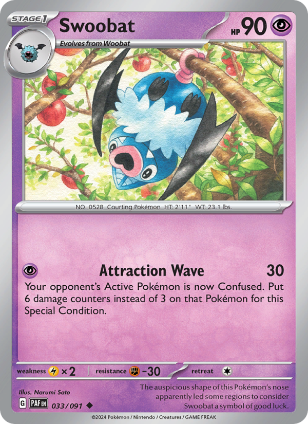 Swoobat (033/91) Reverse Holo card image