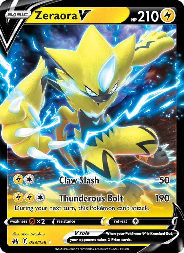 Zeraora V (053/159) Holographic card image