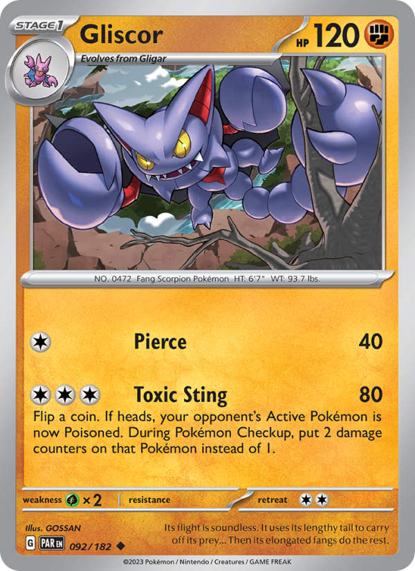 Gliscor (092/182) Reverse Holo card image