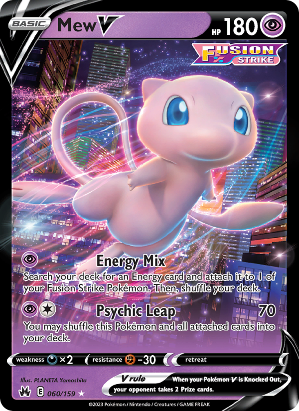 Mew V (060/159) Holographic card image