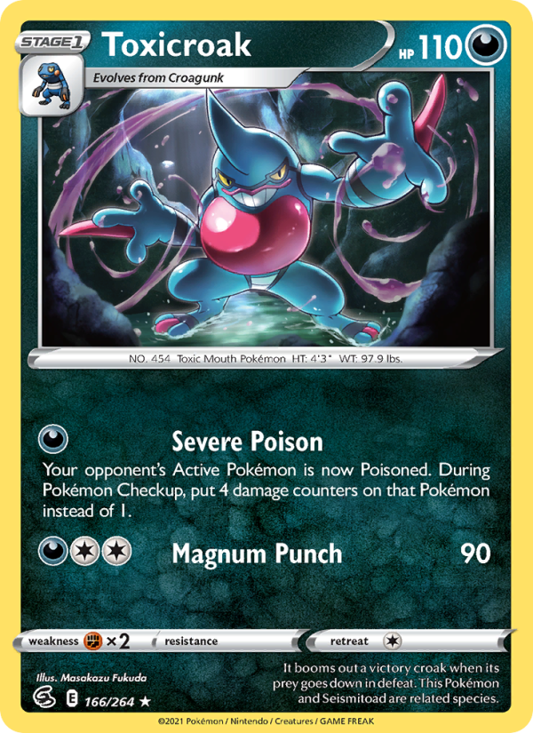 Toxicroak (166/264) Reverse Holo card image