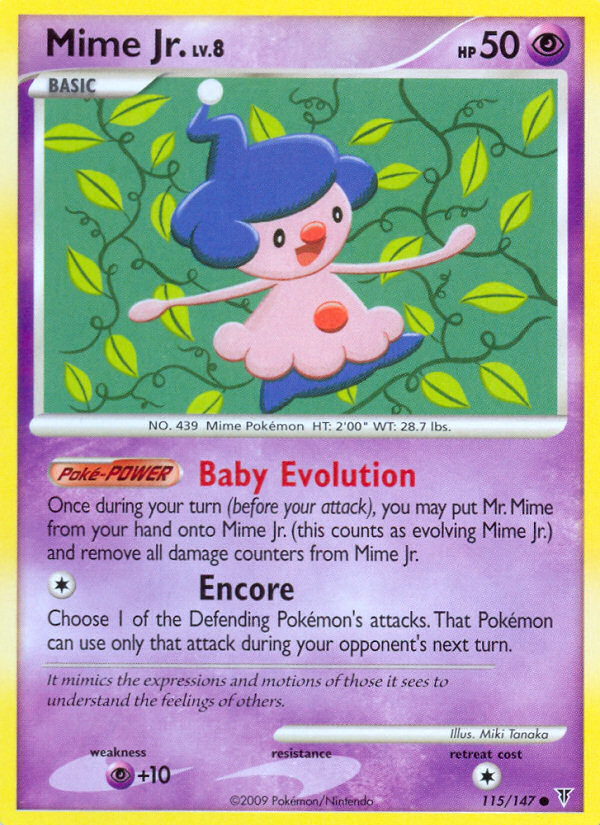 Mime Jr. (115/147) Reverse Holo card image