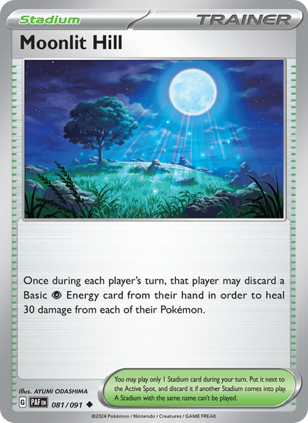 Moonlit Hill (081/91) Reverse Holo card image