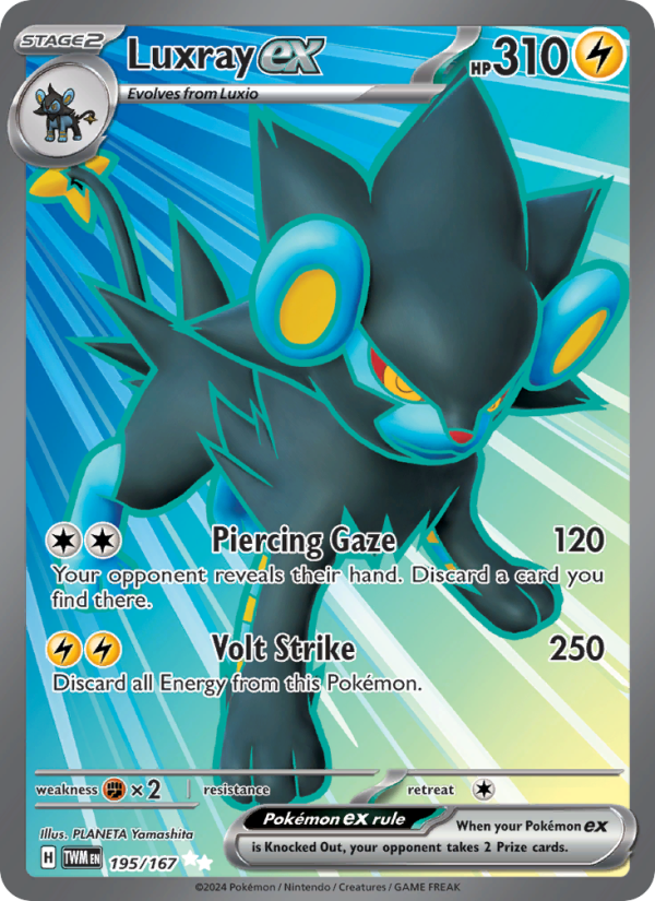 Luxray ex (195/167) Holographic card image