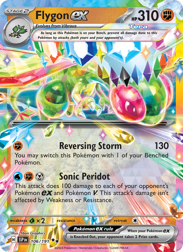 Flygon ex (106/191) Holographic card image