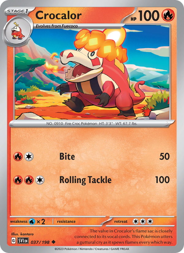 Crocalor (037/198) Reverse Holo card image
