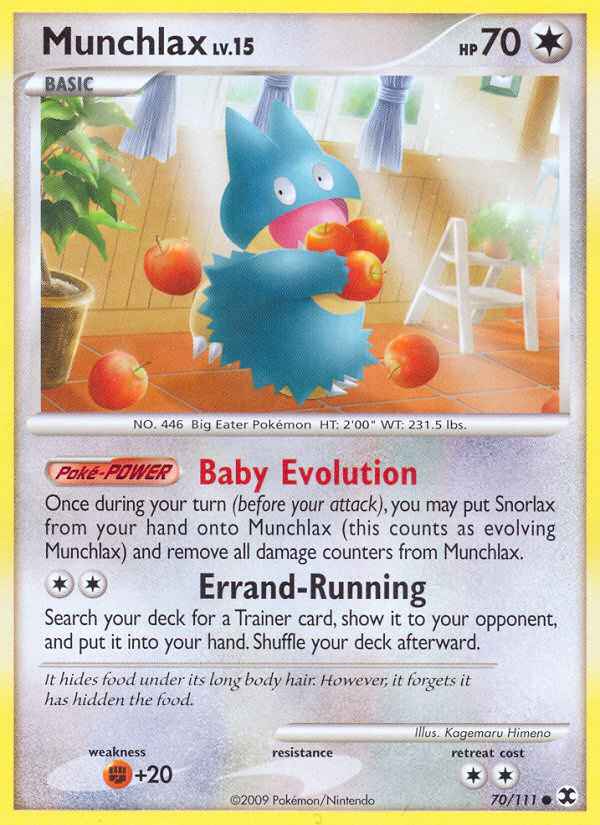 Munchlax (070/111) Reverse Holo card image